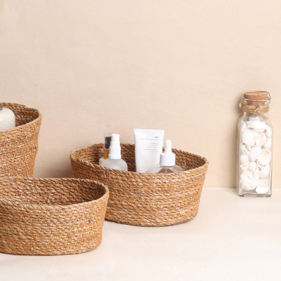 Natural Bowl Basket (3Pcs)