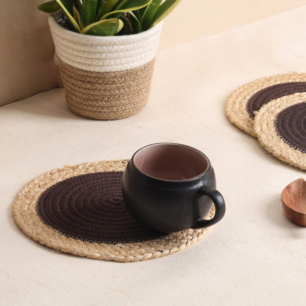 Trivets Mocha & Jute Line (3Pcs)