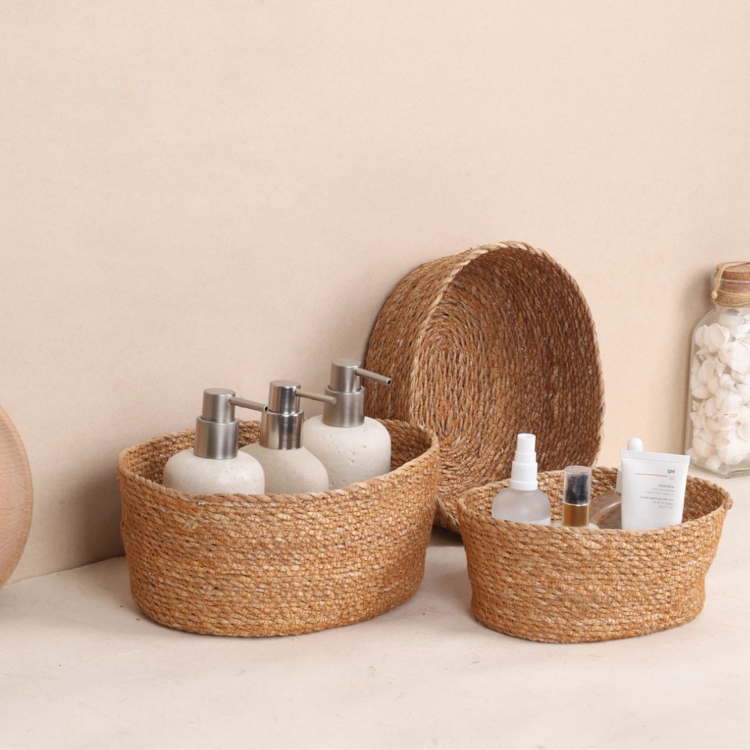 Natural Bowl Basket (3Pcs)