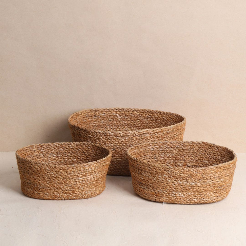 Natural Bowl Basket (3Pcs)