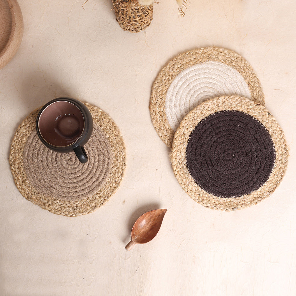 Cappuccino Rings Table Trivets (3pcs)