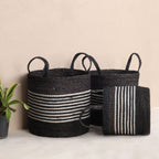 Black Laundry Basket (3Pcs)