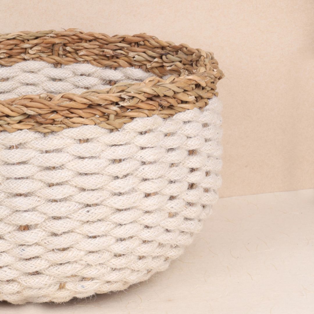 Duo Tone Rope Baskets (3Pcs)