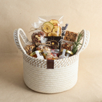 Elegant Round Wedding Hamper Basket