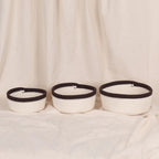 Cottage Baskets - Mocha & Cream (3pcs)