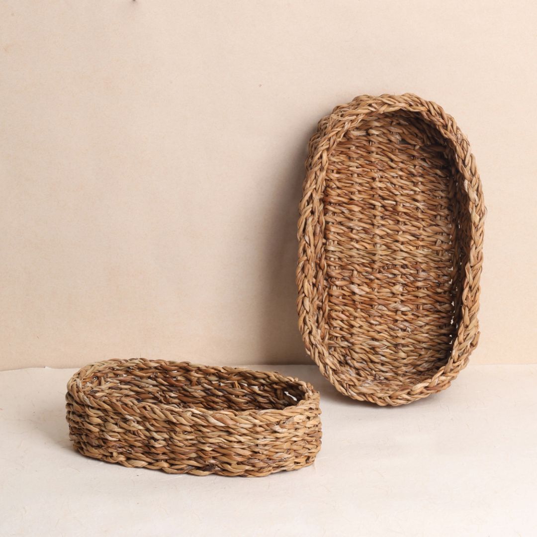 Oval Storage Baskets (2Pcs)