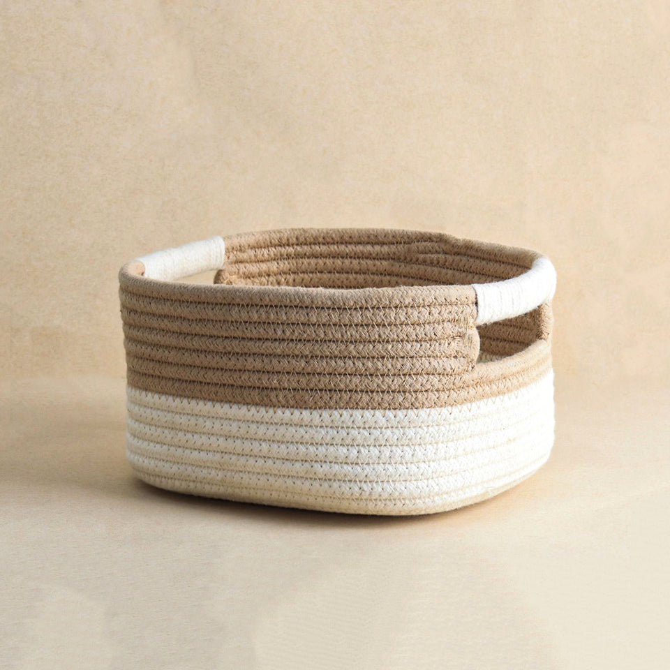 Two-Tone Soft rectangular Wedding Hamper Basket