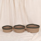 Cottage Baskets - Olive & Natural (3pcs)