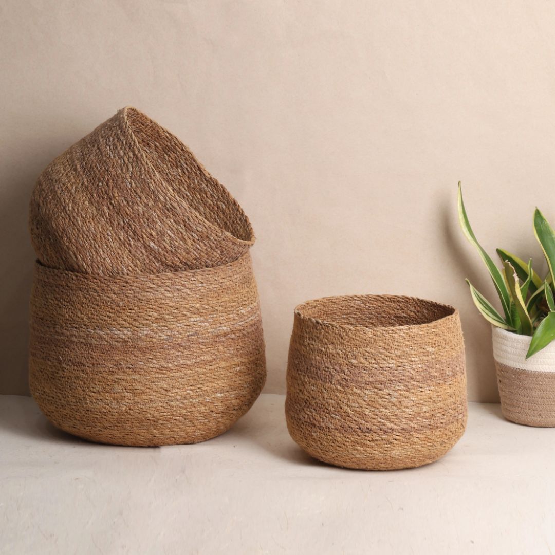 Round base planters (set of 3)