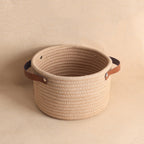 Classic Round Wedding Hamper with Leather Handles