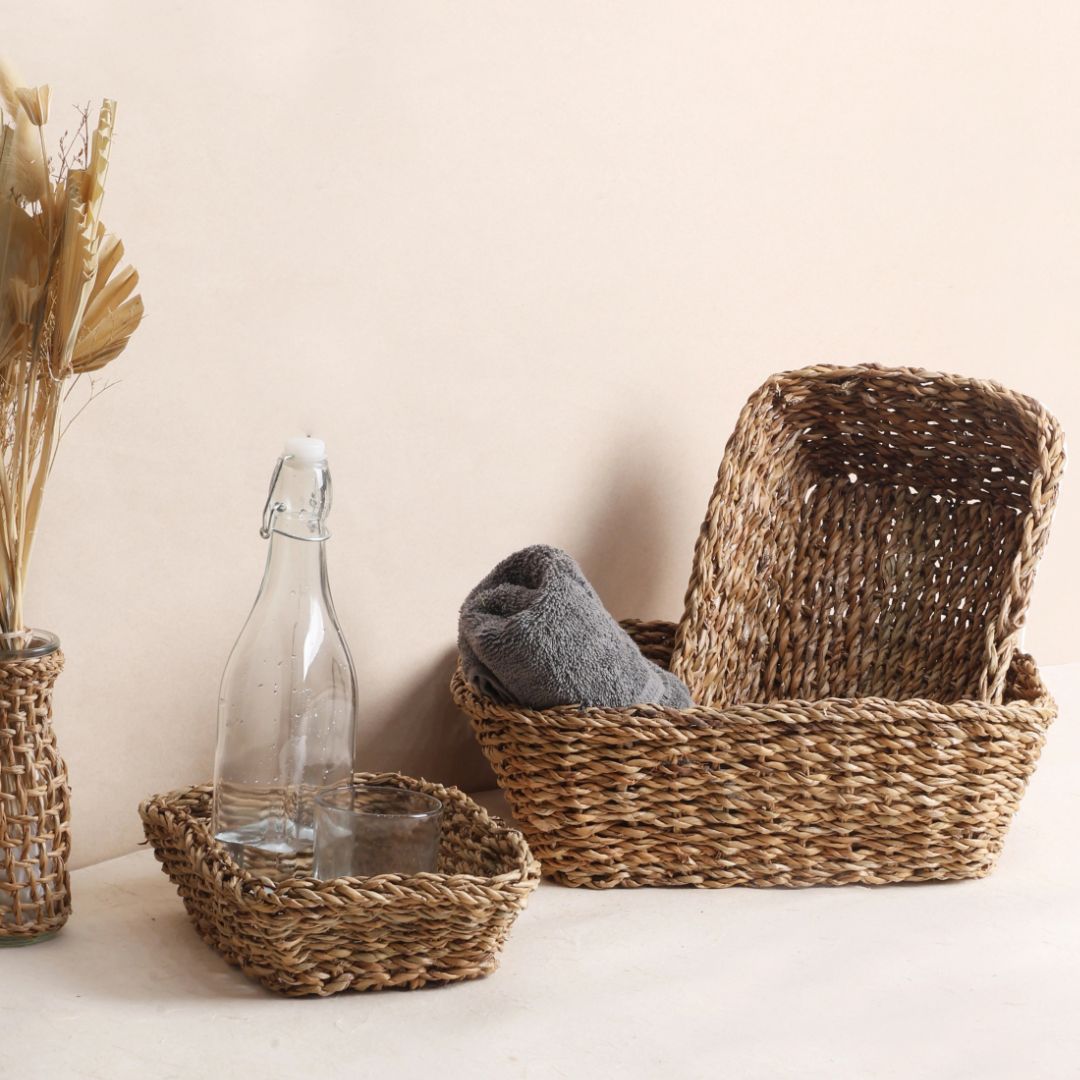 Rectangular Storage Baskets - Set of 3