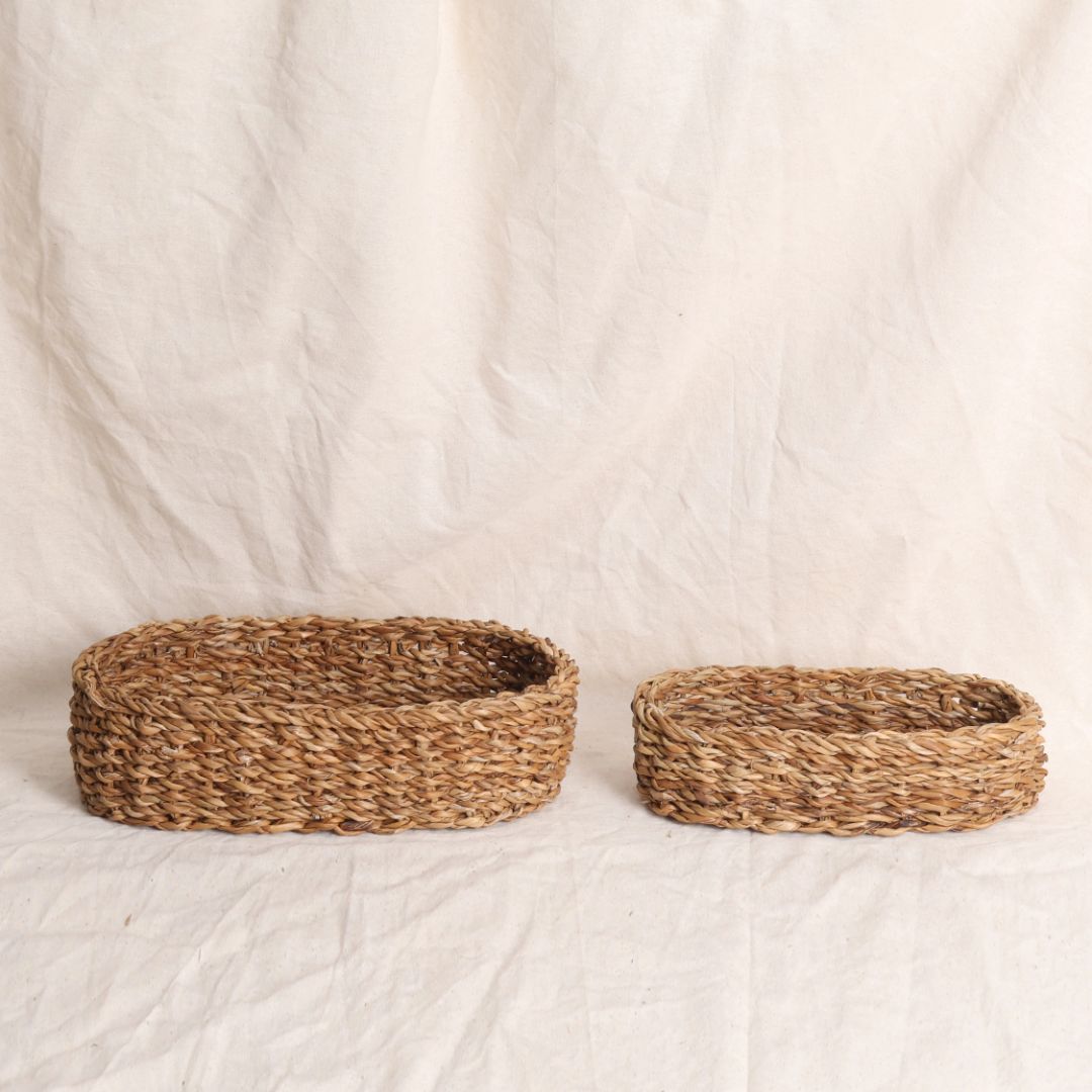 Oval Storage Baskets (2Pcs)
