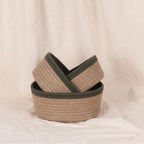 Cottage Baskets - Olive & Natural (3pcs)