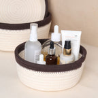 Cottage Baskets - Mocha & Cream (3pcs)
