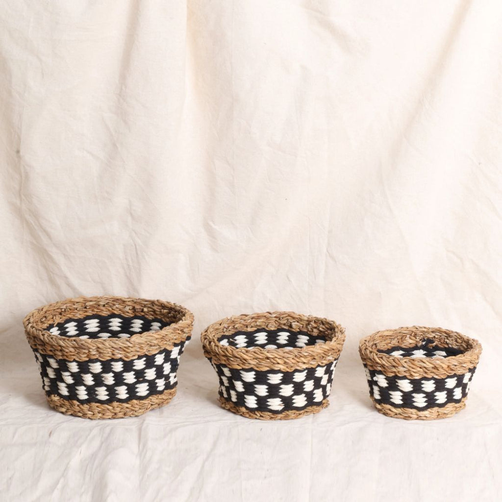 Monochrome Basket Set (Pack of 3)