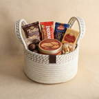 Elegant Round Wedding Hamper Basket