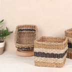 Striped Storage Baskets  (3Pcs)