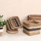 Striped Storage Baskets  (3Pcs)