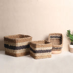 Striped Storage Baskets  (3Pcs)