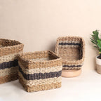 Striped Storage Baskets  (3Pcs)