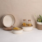 Cottage Baskets - Natural & Cream (3pcs)