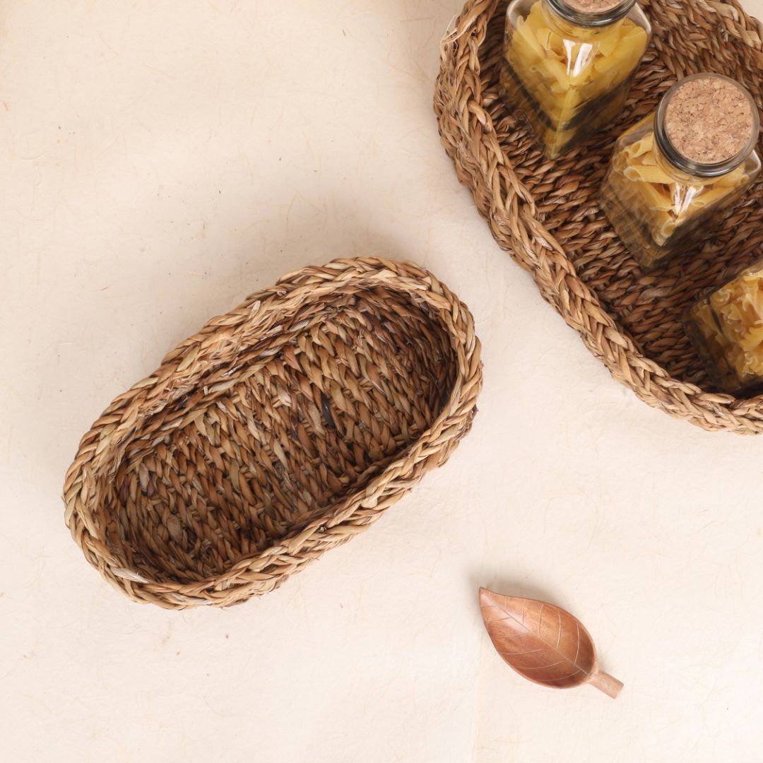 Oval Storage Baskets (2Pcs)