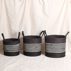 Black Laundry Basket (3Pcs)