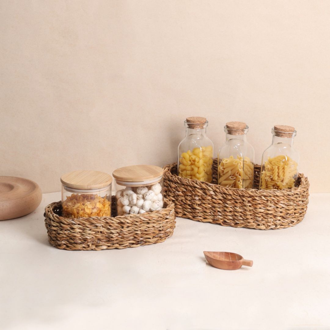 Oval Storage Baskets (2Pcs)