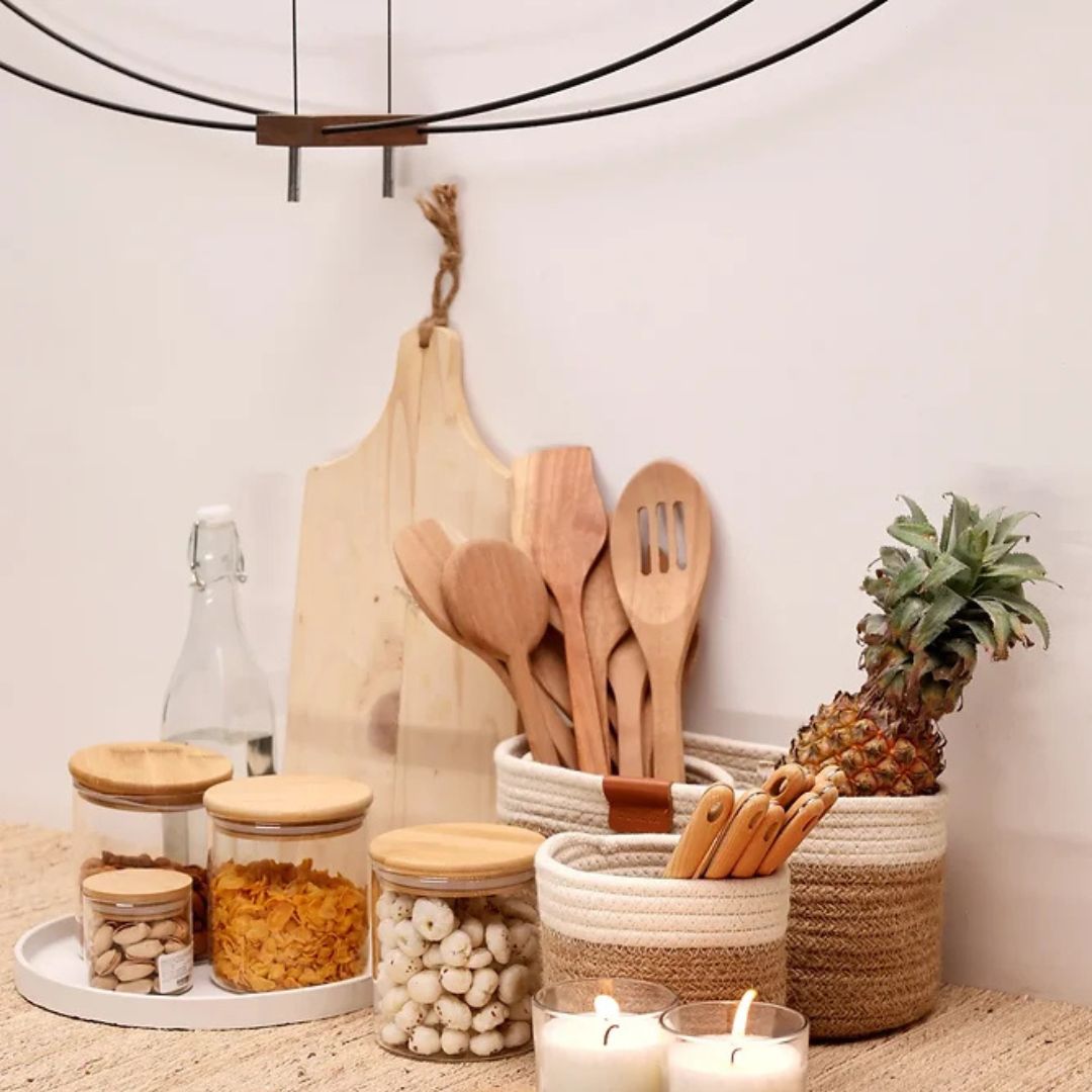 Cotton Organizer - White & Natural (3pcs)