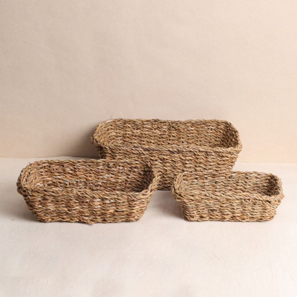 Rectangular Storage Baskets - Set of 3