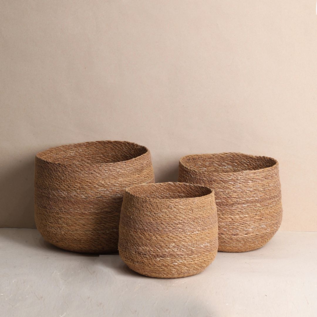 Round base planters (set of 3)