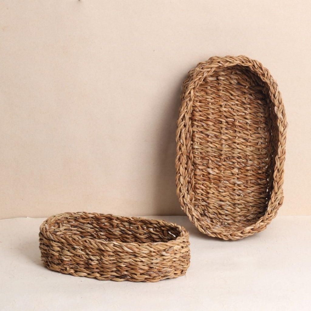 Oval Storage Baskets (2Pcs)