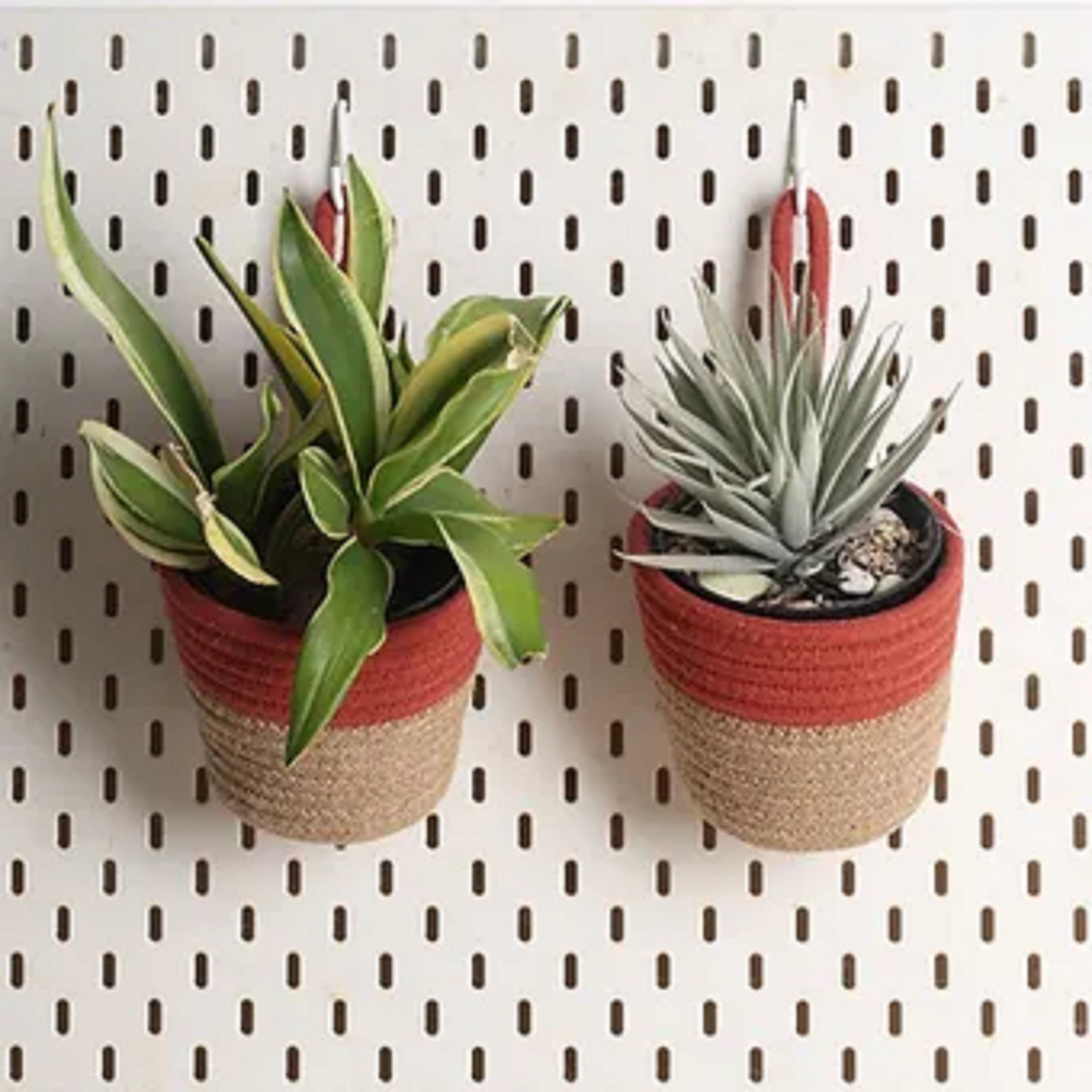 Hanging Planter - Rust & Natural (Small)