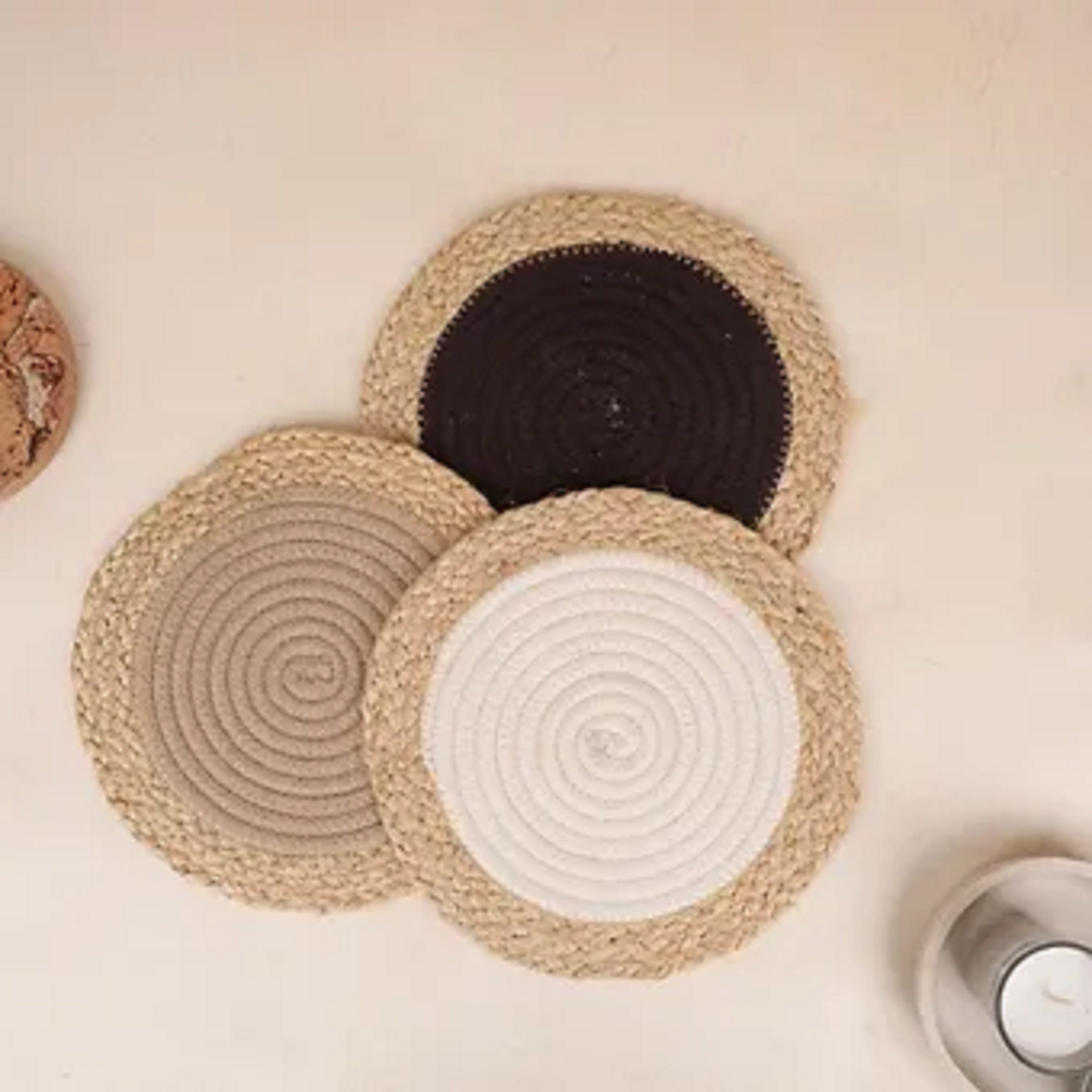 Cappuccino Rings Table Trivets (3pcs)