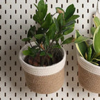Hanging Planter - Cream & Natural (Medium)