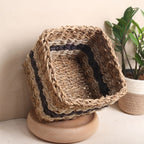 Striped Storage Baskets (3Pcs)