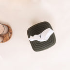 Square Tissue Box - Natural & Olive