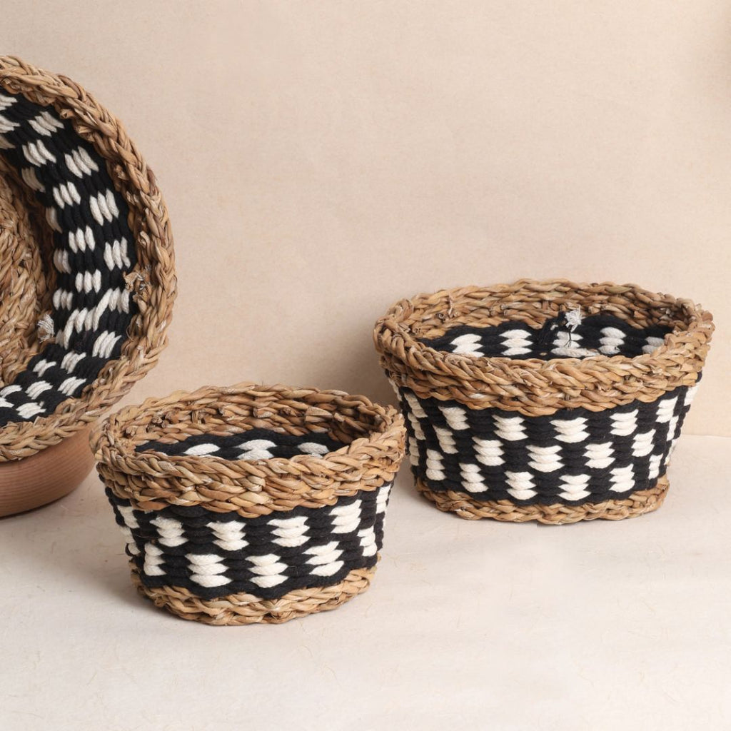 Monochrome Basket Set (Pack of 3)
