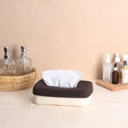 Rectangle Tissue Box - Mocha & Cream