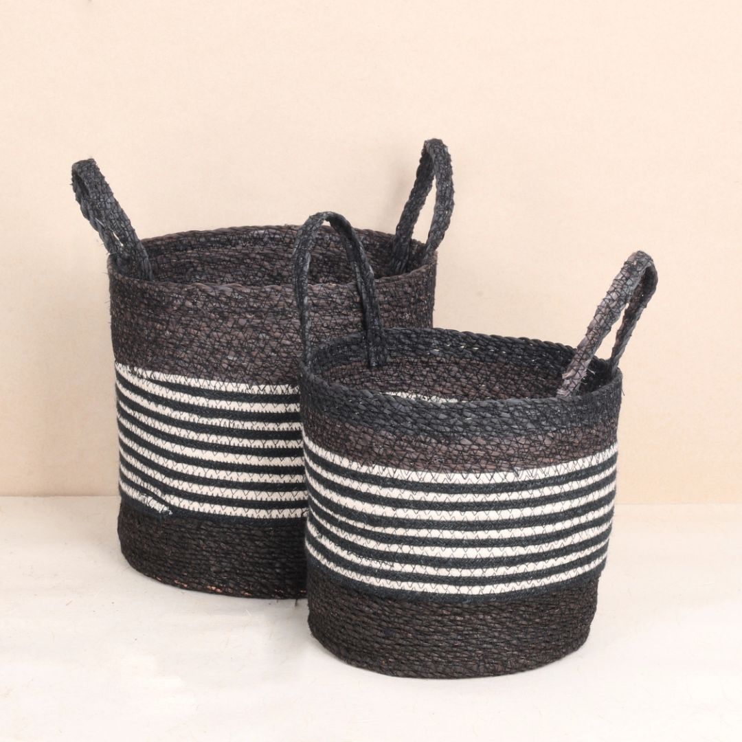 Black Laundry Basket (3Pcs)