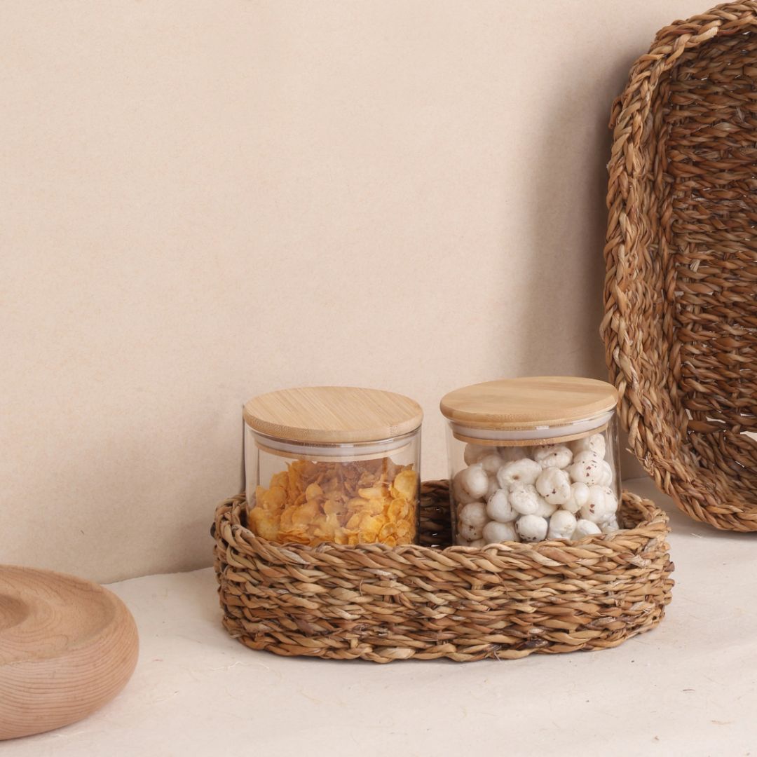 Oval Storage Baskets (2Pcs)