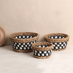 Monochrome Basket Set (3Pcs)