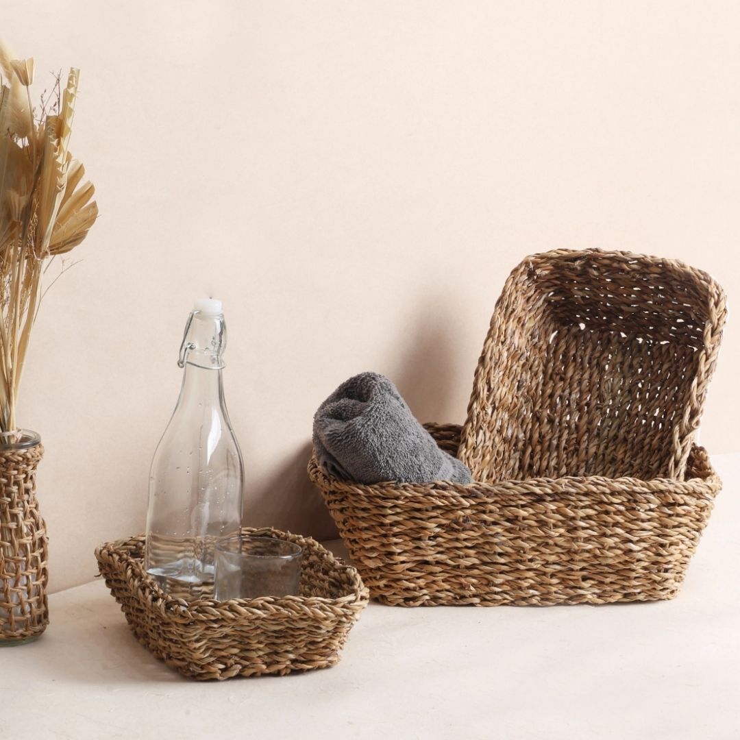 Rectangular Storage Baskets  (3Pcs)