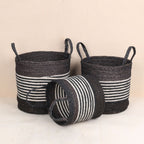 Black Laundry Basket (3Pcs)