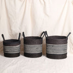 Black Laundry Basket (3Pcs)