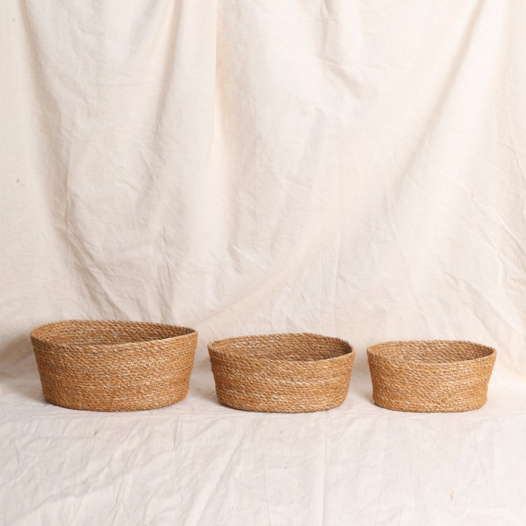 Natural Bowl Basket (3Pcs)