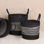 Black Laundry Basket (3Pcs)