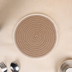 Trivet Beige & Cream Line (3Pcs)