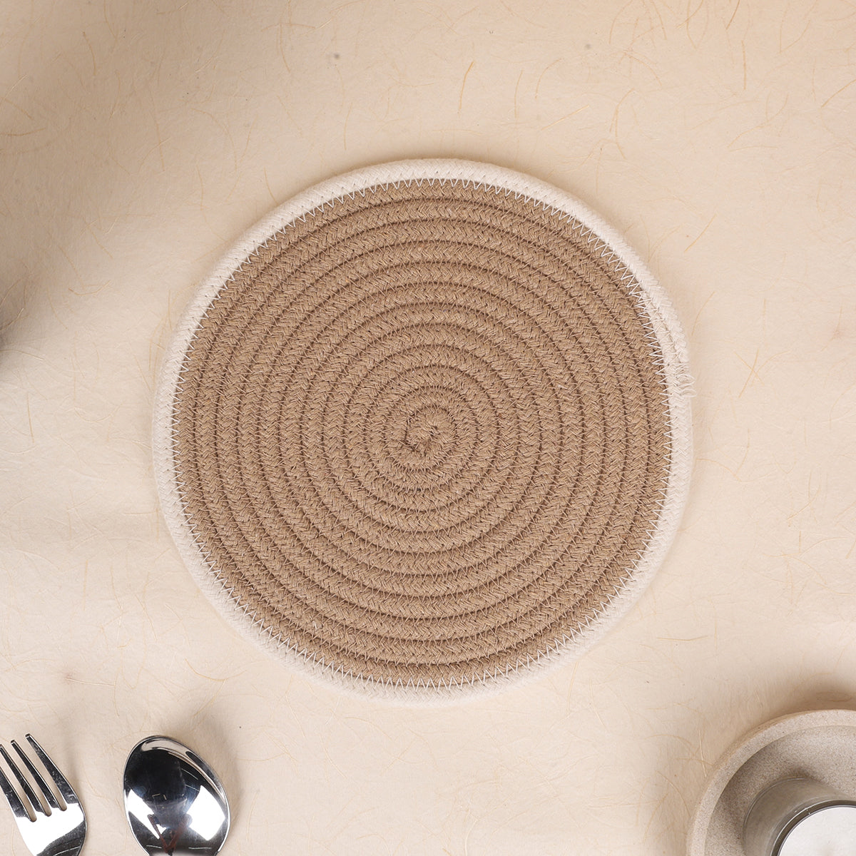 Trivet Beige & Cream Line (3Pcs)