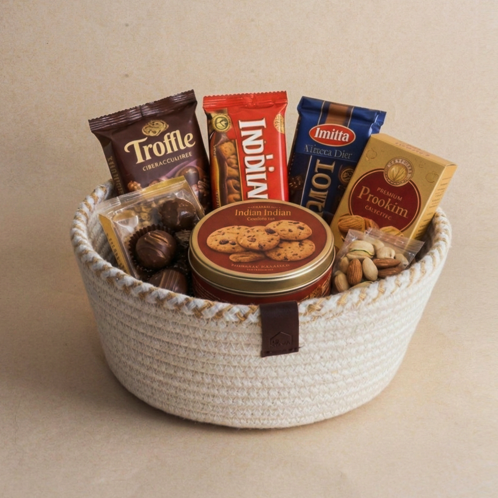 Signature Round Wedding Hamper Basket